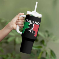 Italiano Italian Mafia Sicilian Gangster Italy Flag Tumbler With Handle - Wonder Print Shop