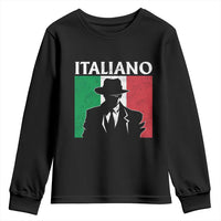 Italiano Italian Mafia Sicilian Gangster Italy Flag Youth Sweatshirt - Wonder Print Shop