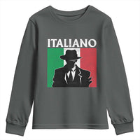 Italiano Italian Mafia Sicilian Gangster Italy Flag Youth Sweatshirt - Wonder Print Shop