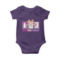 Halloween Teacher Baby Onesie Read More Boooooks Cute Ghost Reading Books - Wonder Print Shop