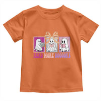 Halloween Teacher Toddler T Shirt Read More Boooooks Cute Ghost Reading Books - Wonder Print Shop