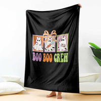 Halloween Nurse Throw Blanket Boo Boo Crew Cute Spooky Ghost - Wonder Print Shop