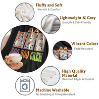 Halloween Nurse Throw Blanket Boo Boo Crew Cute Spooky Ghost - Wonder Print Shop