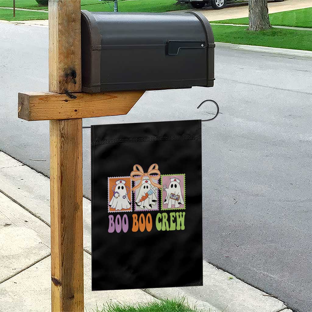 Halloween Nurse Garden Flag Boo Boo Crew Cute Spooky Ghost - Wonder Print Shop