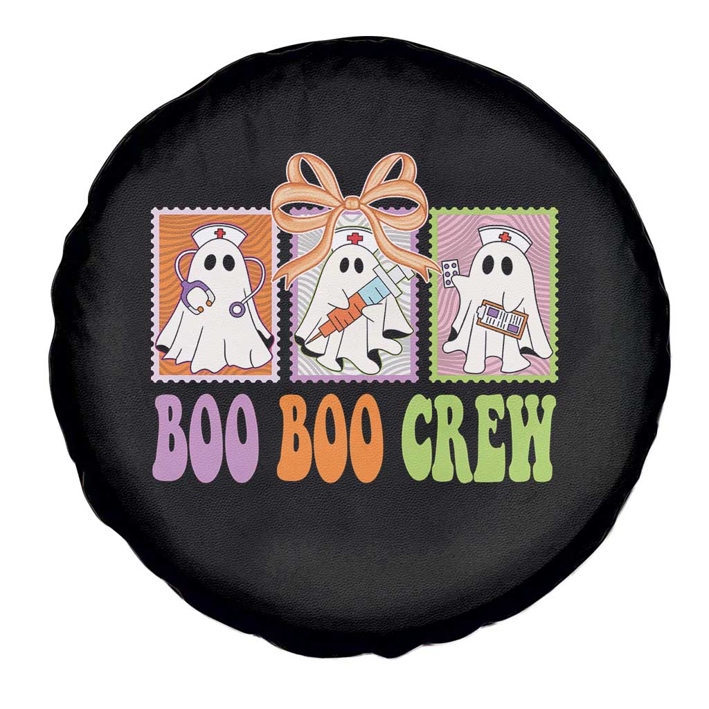 Halloween Nurse Spare Tire Cover Boo Boo Crew Cute Spooky Ghost - Wonder Print Shop