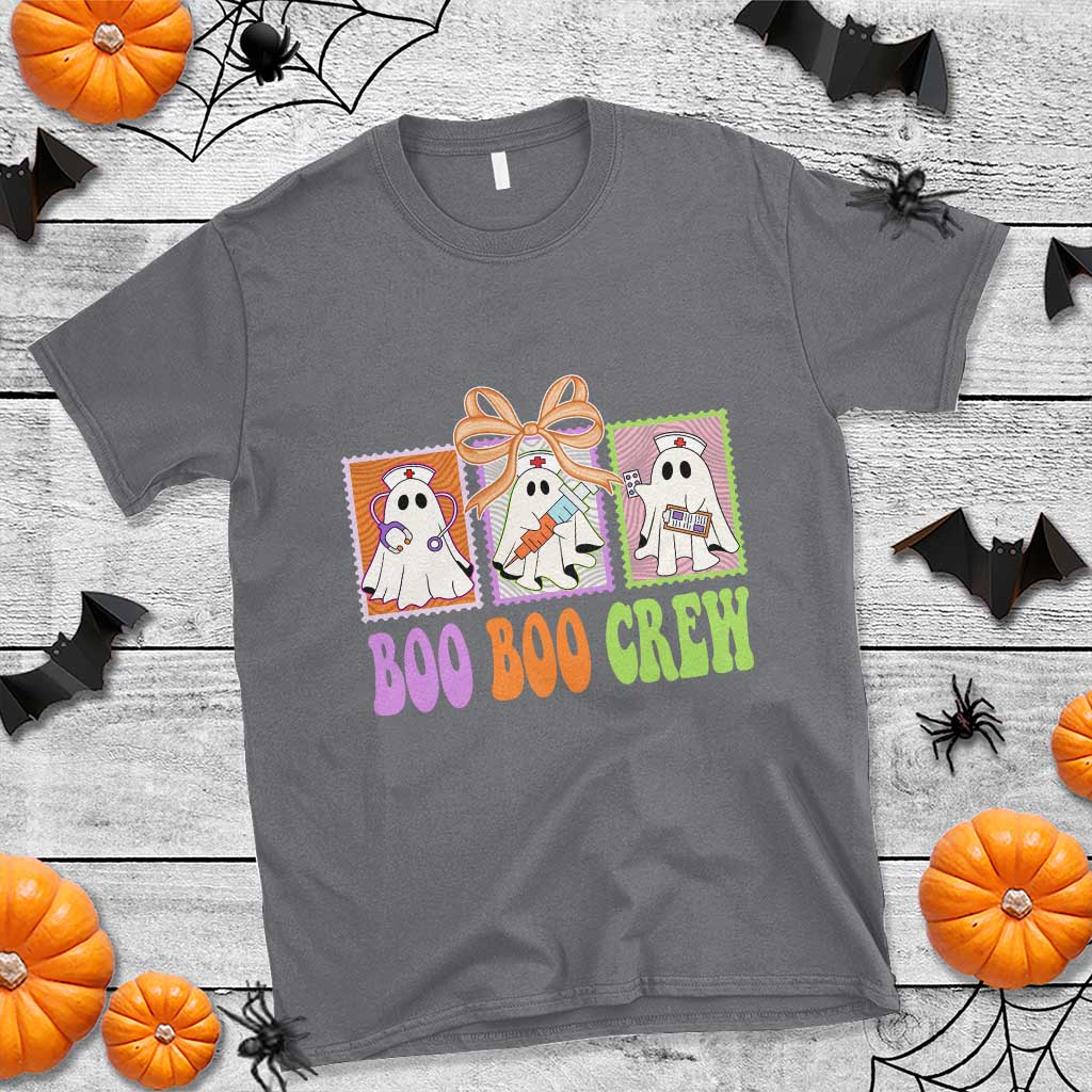 Halloween Nurse T Shirt Boo Boo Crew Cute Spooky Ghost - Wonder Print Shop