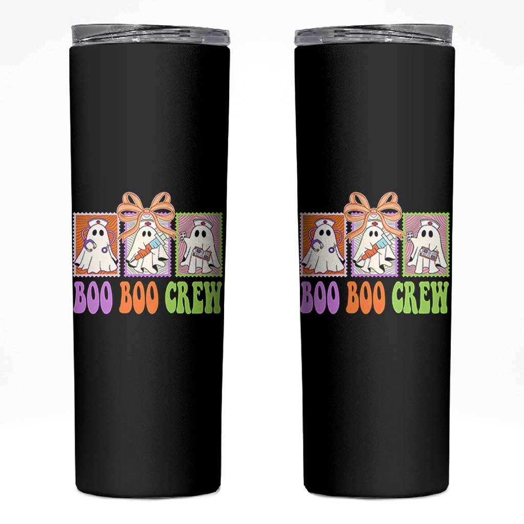 Halloween Nurse Skinny Tumbler Boo Boo Crew Cute Spooky Ghost - Wonder Print Shop