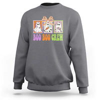 Halloween Nurse Sweatshirt Boo Boo Crew Cute Spooky Ghost - Wonder Print Shop