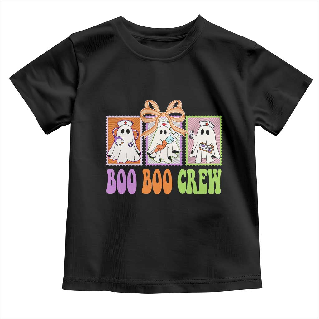 Halloween Nurse Toddler T Shirt Boo Boo Crew Cute Spooky Ghost - Wonder Print Shop
