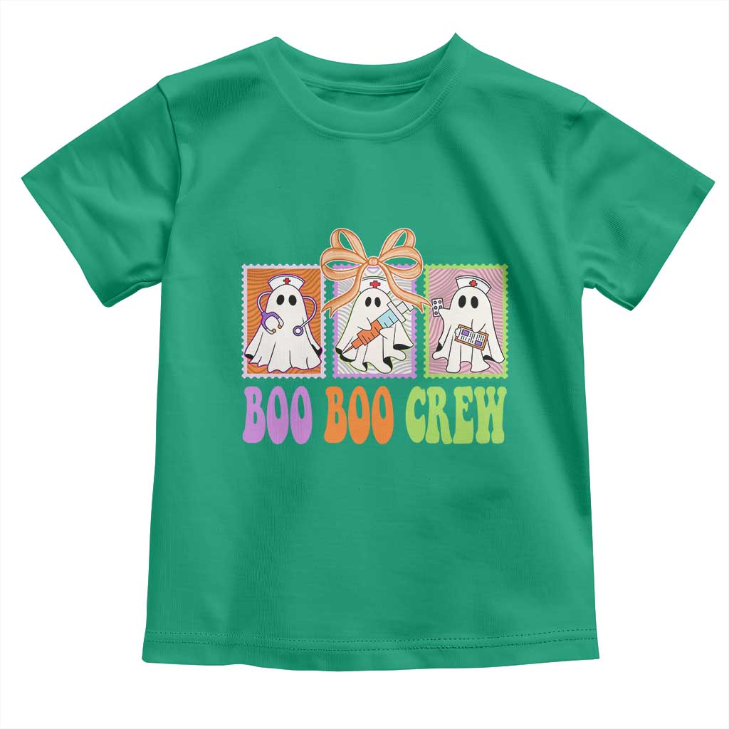 Halloween Nurse Toddler T Shirt Boo Boo Crew Cute Spooky Ghost - Wonder Print Shop