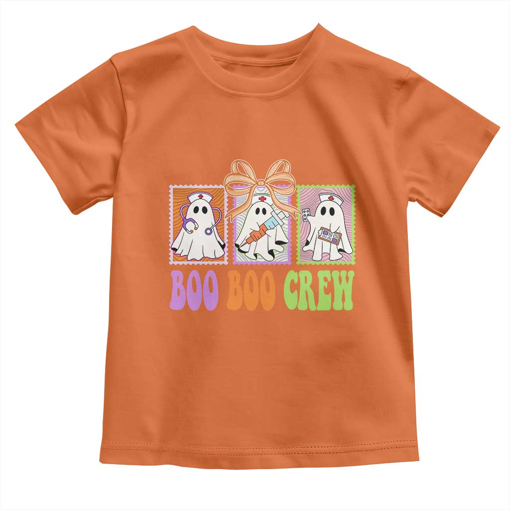 Halloween Nurse Toddler T Shirt Boo Boo Crew Cute Spooky Ghost - Wonder Print Shop