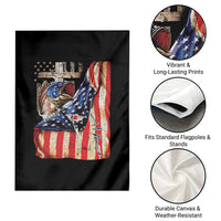 Fisherman Christian Fishing Vintage American Flag Garden Flag - Wonder Print Shop