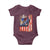 Fisherman Christian Fishing Vintage American Flag Baby Onesie - Wonder Print Shop