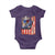 Fisherman Christian Fishing Vintage American Flag Baby Onesie - Wonder Print Shop