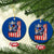 Fisherman Christian Fishing Vintage American Flag Ceramic Ornament - Wonder Print Shop