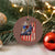 Fisherman Christian Fishing Vintage American Flag Ceramic Ornament - Wonder Print Shop