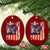 Fisherman Christian Fishing Vintage American Flag Ceramic Ornament - Wonder Print Shop