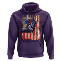 Fisherman Christian Fishing Vintage American Flag Hoodie - Wonder Print Shop