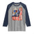 Fisherman Christian Fishing Vintage American Flag Raglan Shirt - Wonder Print Shop