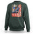 Fisherman Christian Fishing Vintage American Flag Sweatshirt - Wonder Print Shop