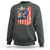 Fisherman Christian Fishing Vintage American Flag Sweatshirt - Wonder Print Shop