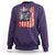 Fisherman Christian Fishing Vintage American Flag Sweatshirt - Wonder Print Shop