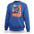 Fisherman Christian Fishing Vintage American Flag Sweatshirt - Wonder Print Shop