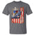 Fisherman Christian Fishing Vintage American Flag T Shirt - Wonder Print Shop
