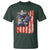 Fisherman Christian Fishing Vintage American Flag T Shirt - Wonder Print Shop