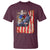 Fisherman Christian Fishing Vintage American Flag T Shirt - Wonder Print Shop