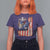 Fisherman Christian Fishing Vintage American Flag T Shirt For Women - Wonder Print Shop