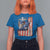 Fisherman Christian Fishing Vintage American Flag T Shirt For Women - Wonder Print Shop