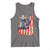 Fisherman Christian Fishing Vintage American Flag Tank Top - Wonder Print Shop