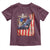 Fisherman Christian Fishing Vintage American Flag Toddler T Shirt - Wonder Print Shop