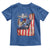 Fisherman Christian Fishing Vintage American Flag Toddler T Shirt - Wonder Print Shop