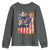 Fisherman Christian Fishing Vintage American Flag Youth Sweatshirt - Wonder Print Shop