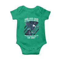 US Military Navy Sailor Baby Onesie And God Said Let There Be Sailors The Devil Groaned And Said - Wonder Print Shop