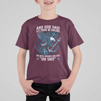 US Military Navy Sailor T Shirt For Kid And God Said Let There Be Sailors The Devil Groaned And Said - Wonder Print Shop