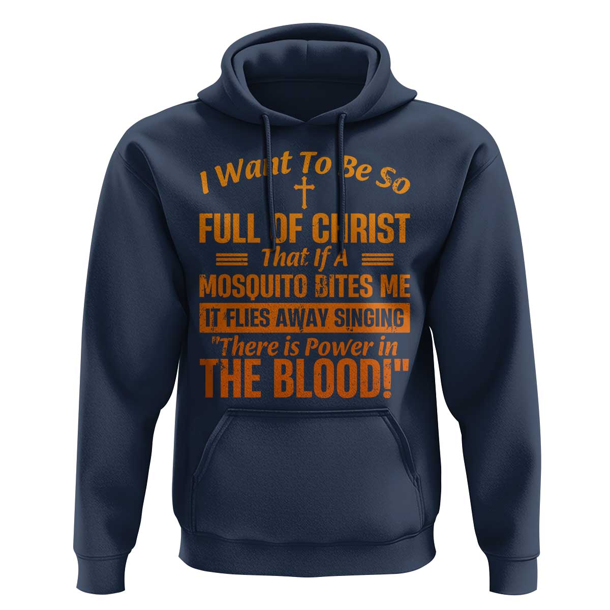 I Want To Be So Full Of Christ Hoodie Funny Christian Prayer Religious Cross - Wonder Print Shop