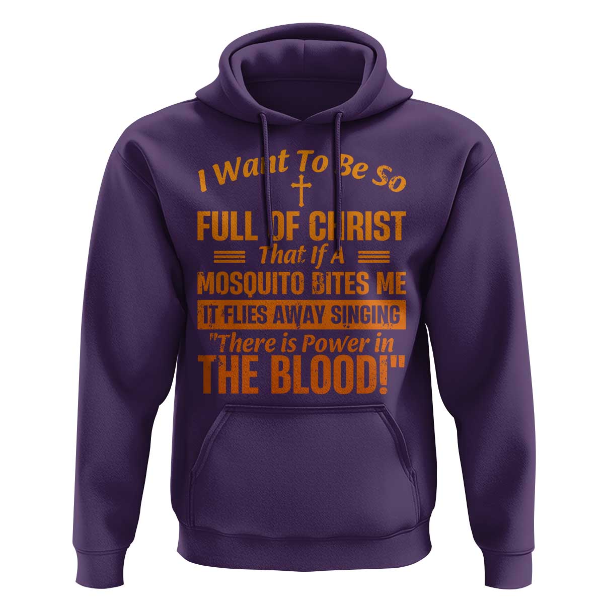 I Want To Be So Full Of Christ Hoodie Funny Christian Prayer Religious Cross - Wonder Print Shop