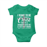I Want To Be So Full Of Christ Baby Onesie Funny Christian Prayer - Wonder Print Shop