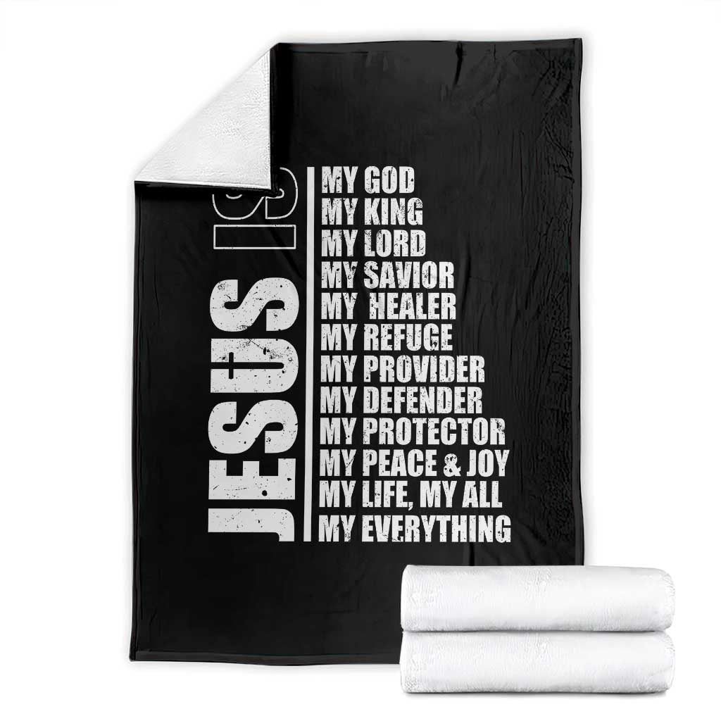 Jesus Is My Everything My God My Lord And Savior Christian Throw Blanket - Wonder Print Shop