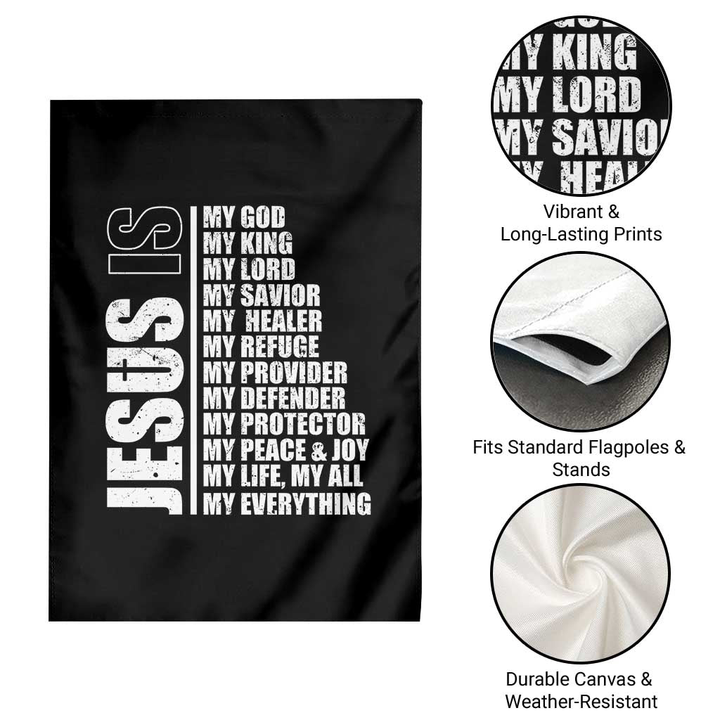 Jesus Is My Everything My God My Lord And Savior Christian Garden Flag - Wonder Print Shop