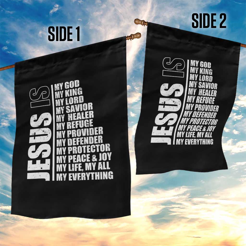Jesus Is My Everything My God My Lord And Savior Christian Garden Flag - Wonder Print Shop