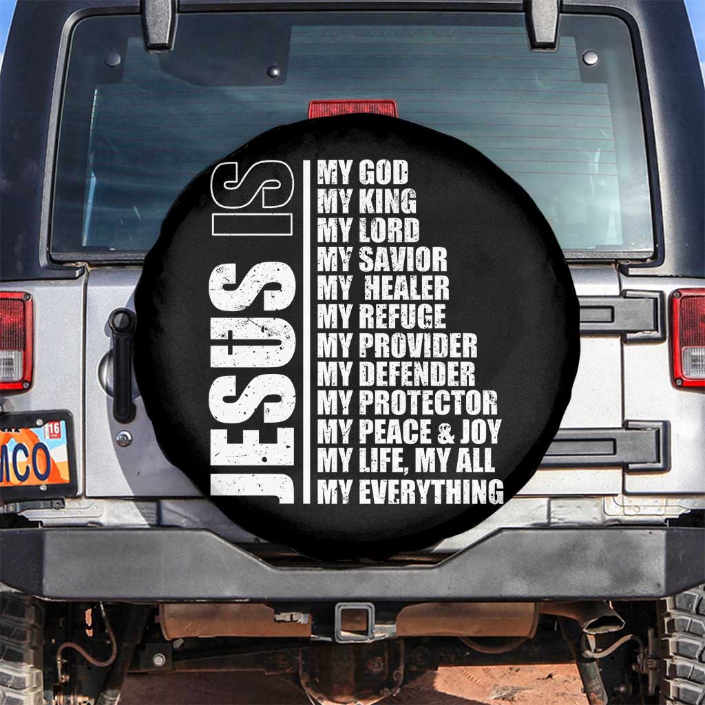Jesus Is My Everything My God My Lord And Savior Christian Spare Tire Cover - Wonder Print Shop