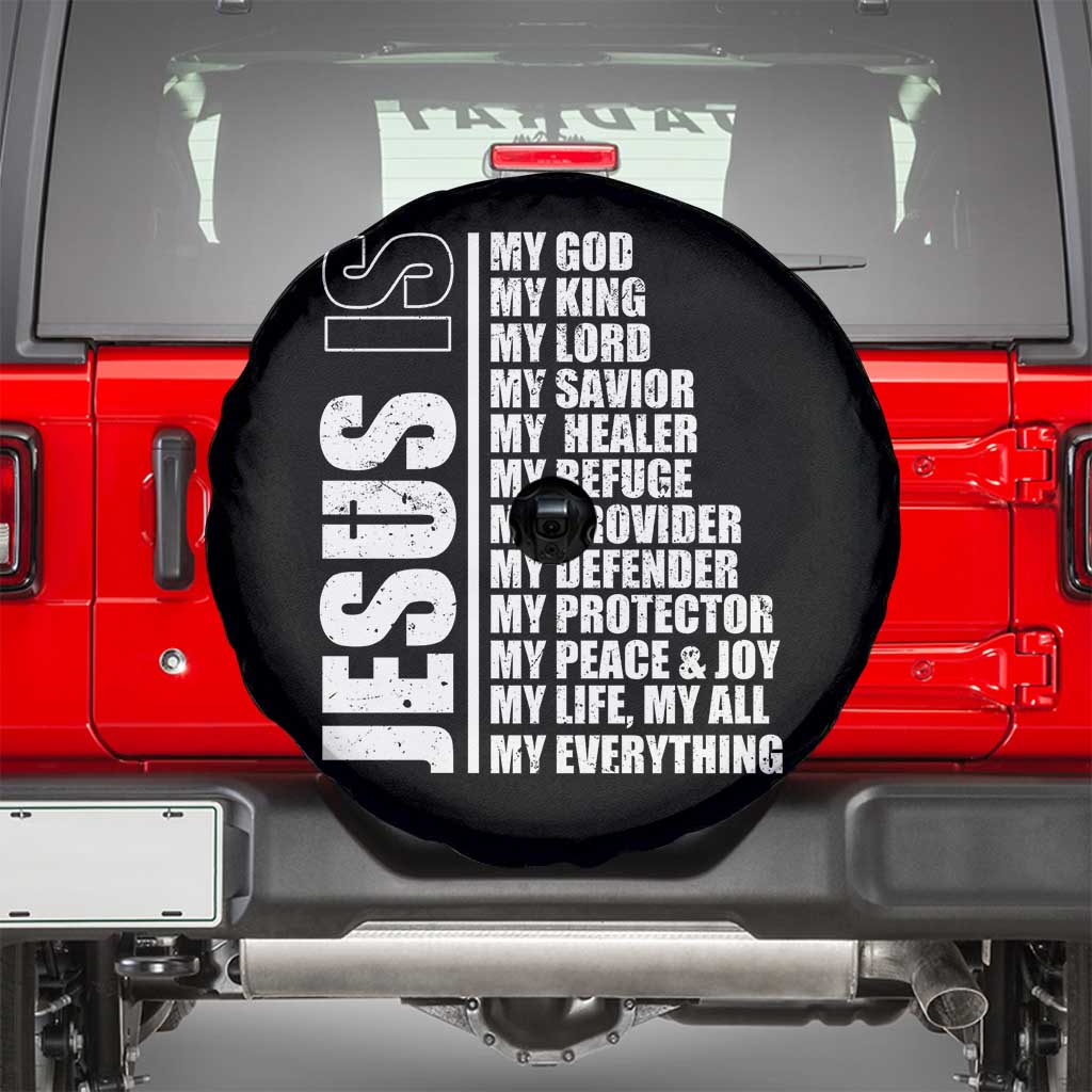 Jesus Is My Everything My God My Lord And Savior Christian Spare Tire Cover - Wonder Print Shop