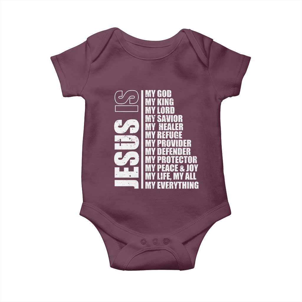 Jesus Is My Everything My God My Lord And Savior Christian Baby Onesie - Wonder Print Shop