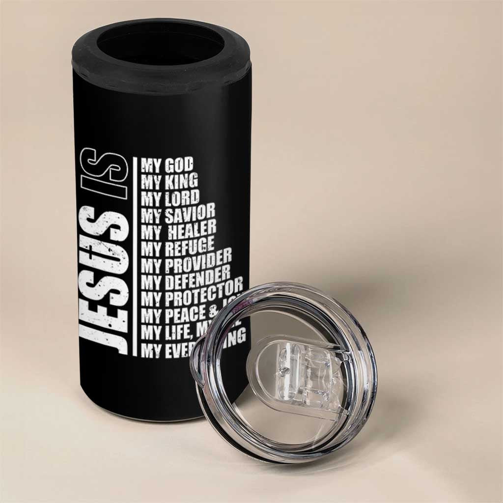 Jesus Is My Everything My God My Lord And Savior Christian 4 in 1 Can Cooler Tumbler - Wonder Print Shop