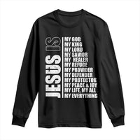 Jesus Is My Everything My God My Lord And Savior Christian Long Sleeve Shirt - Wonder Print Shop