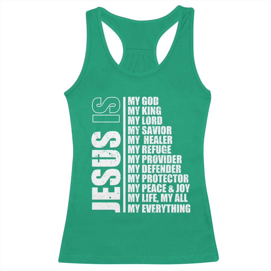 Jesus Is My Everything My God My Lord And Savior Christian Racerback Tank Top - Wonder Print Shop